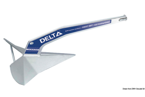 Ancora Delta 6 kg in acciaio zincato 