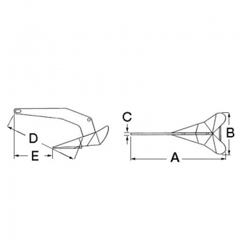 Ancora LEWMAR Delta DTX in Acciaio INOX
