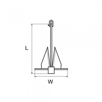 Ancora Tipo Danforth Acciaio Zincato