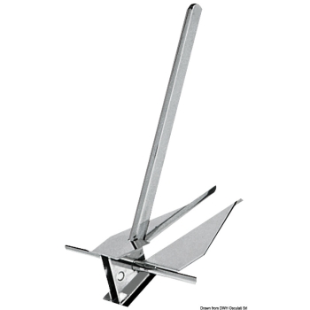 Ancora tipo Danforth inox 12 kg 