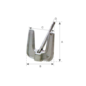 Ancora tipo hall kg.3