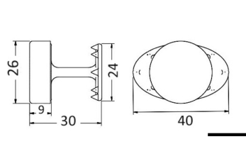 Ancoraggio magnetico FOAM ANCHOR 31 mm 
