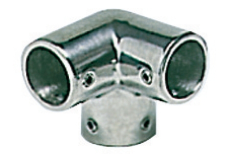 Angolare inox 3 vie 90° 25 mm 