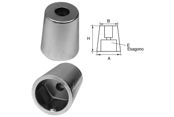 Anodi in Alluminio a Ogiva Hex