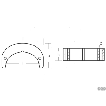 Anodo 1/2 collare john/evin 35/75 in zinco