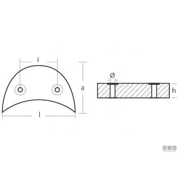 Anodo 1/2 collare john/evin v4/v6 in zinco