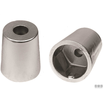 Anodo a ogiva con innesto esagonale d30mm in zinco