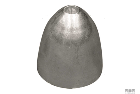 Anodo a ogiva per cap/cil d52mm in zinco