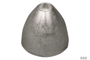 Anodo a ogiva per cap d25/30mm in zinco