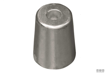 Anodo a ogiva per ferretti d50mm in zinco
