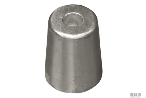Anodo a ogiva per ferretti d60mm in zinco