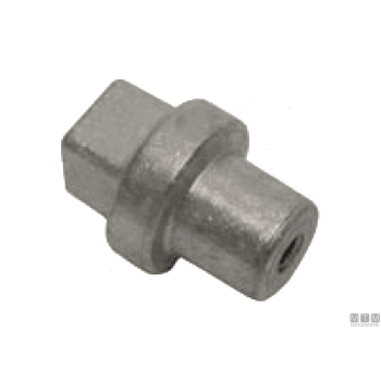 Anodo a piastra 2 fori per honda m6 8/20 in alluminio