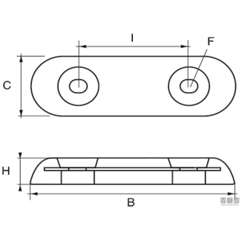 Anodo a piastra ovin l325mm in zinco