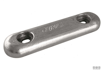 Anodo a piastra ovin l325mm in zinco