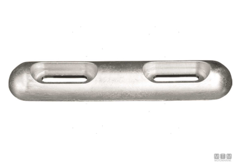 Anodo a piastra per fairline 2kg l320mm in zinco