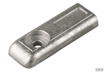 Anodo a piastra per mercury s 200/300 in zinco