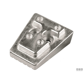 Anodo a piastra per piede volvo sx 90x100mm in zinco