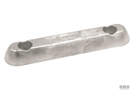 Anodo a piastra per vetus 3kg l290mm in zinco