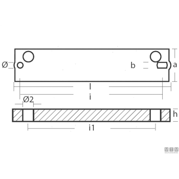 Anodo barra per tohatsu m25d in alluminio