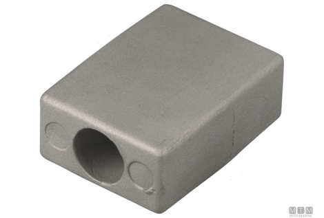 Anodo cubo john/evin 3 cil in alluminio