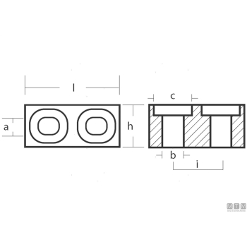 Anodo cubo per suzuki in alluminio