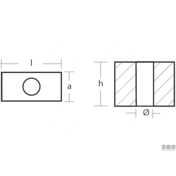 Anodo cubo per tohatsu m9.9b in zinco