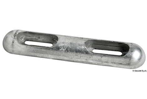 Anodo da imbullonare 320X65 mm in magnesio 