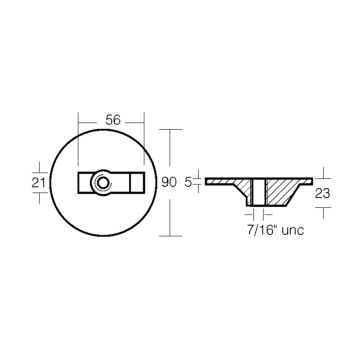 Anodo in zinco mercury bravo iii