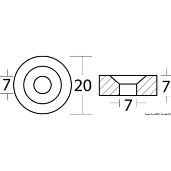 Anodo magnesio a rondella 