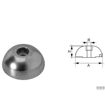 Anodo ogiva j prop d89mm zn 