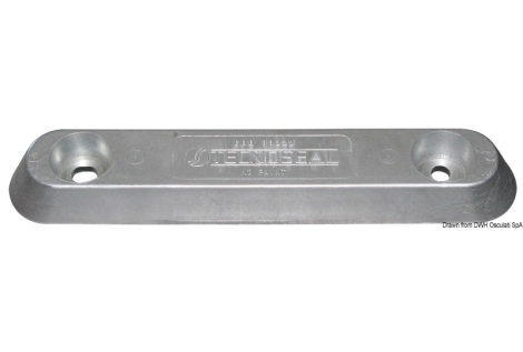 Anodo ovale alluminio VETUS 900 g 