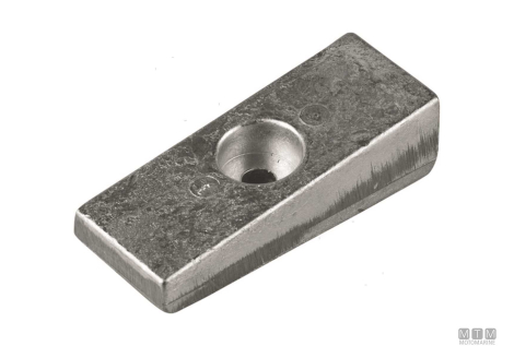 Anodo piastrina gambo per mercury optimax in alluminio