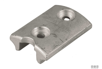Anodo piastrina john/evin 40/150 in alluminio