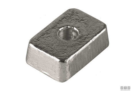 Anodo piastrina per mercury 9.9 in zinco