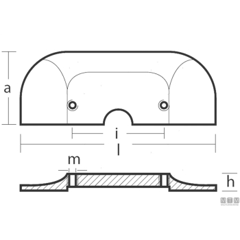 Anodo pinna alpha gen ii in alluminio