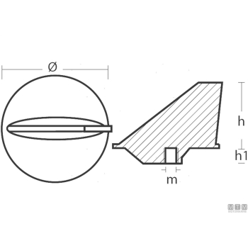 Anodo pinna alpha in zinco