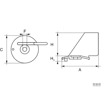 Anodo pinna per suzuki dt55 in zinco