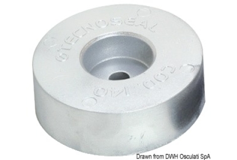 Anodo poppa mm 140x35 in alluminio 