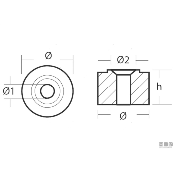 Anodo rondella per honda in zinco