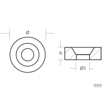 Anodo rondella per suzuki dt4 in zinco