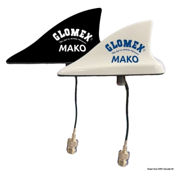 Antenna VHF MAKO GLOMEX nera 