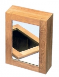 Armadietto farmacia con specchio in Teak