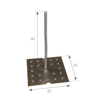 Arpione l.l. mm.50x50x80h
