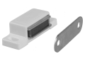 Arresto Magnetic Mag-PF3 in Plastica Bianca Venduto in Coppia