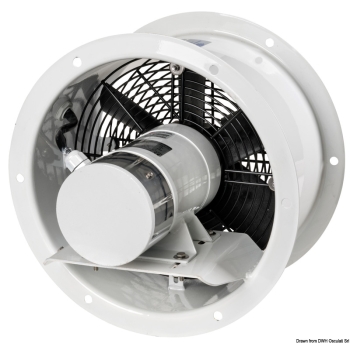 Aspiratore assiale acciaio 24V 0,37 KW 2000rpm FRR 