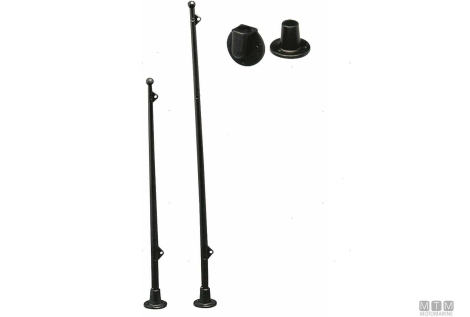 Asta bandiera plastic 400mm 