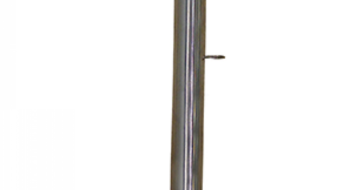 Glac Store Asta Portabandiera In Acciaio Inox 35 Cm Per Barca – Con Bandiera Italiana Tricolore 20x30 Cm Inclusa