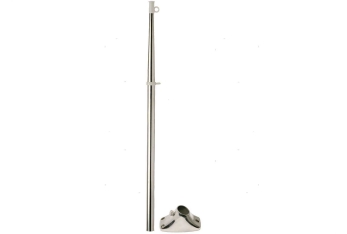 Asta Portabandiera Classic Inox White Cap