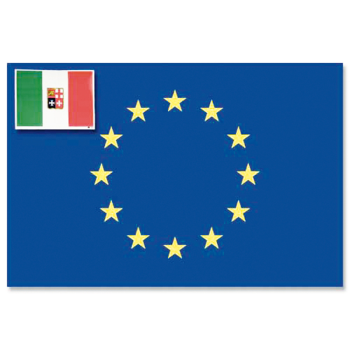 Bandiera adesiva europa cm.11x16