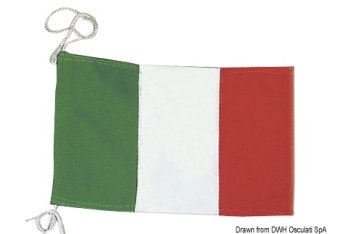 Bandiera di cortesia Italiana in stamina di poliestere-35.453.00